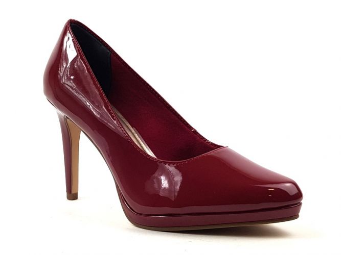 Tamaris női cipő scarlet patent