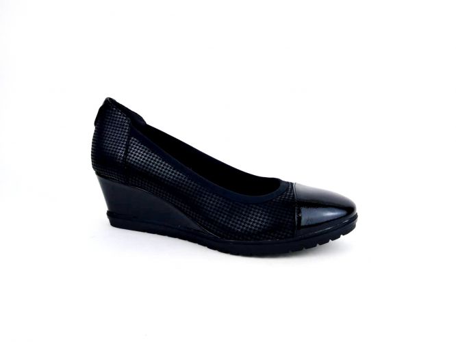 Tamaris női cipő black struct.