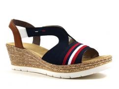 Rieker női szandál blue combinatio