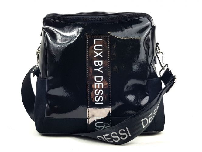 Claudio Dessi Lux by Dessi női táska black lakk