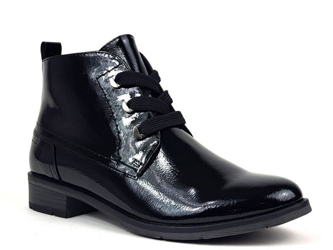 Marco Tozzi női cipő black patent