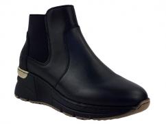 Rieker női bokacsizma black