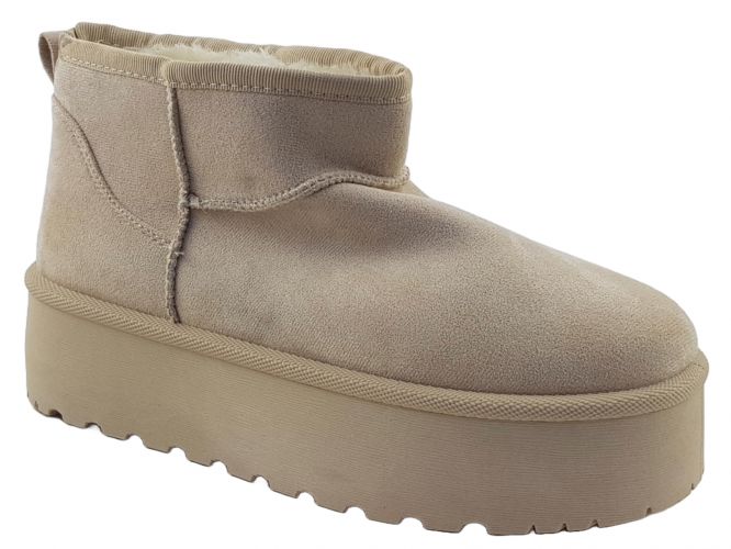 S.S női bokacsizma beige