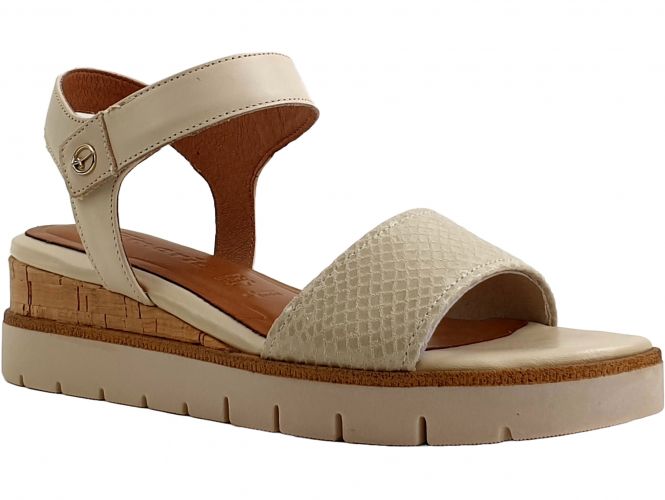 Tamaris női szandál ivory comb