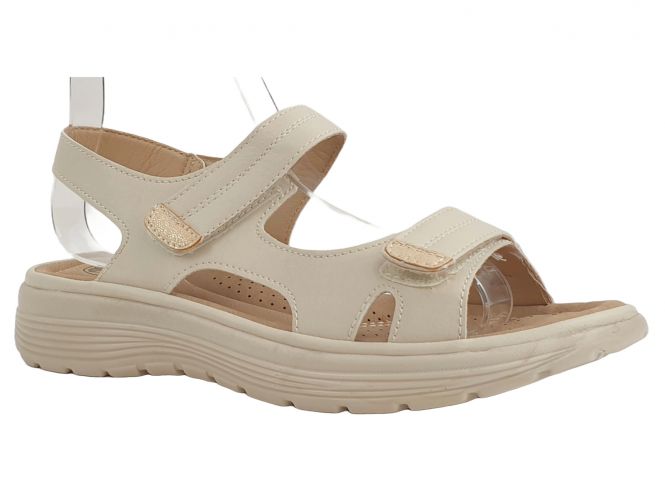 L.D. női szandál beige