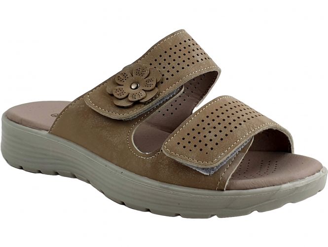 L.D. női papucs beige