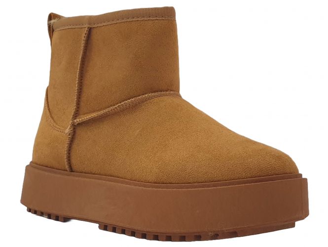 S.S Női bokacsizma  camel