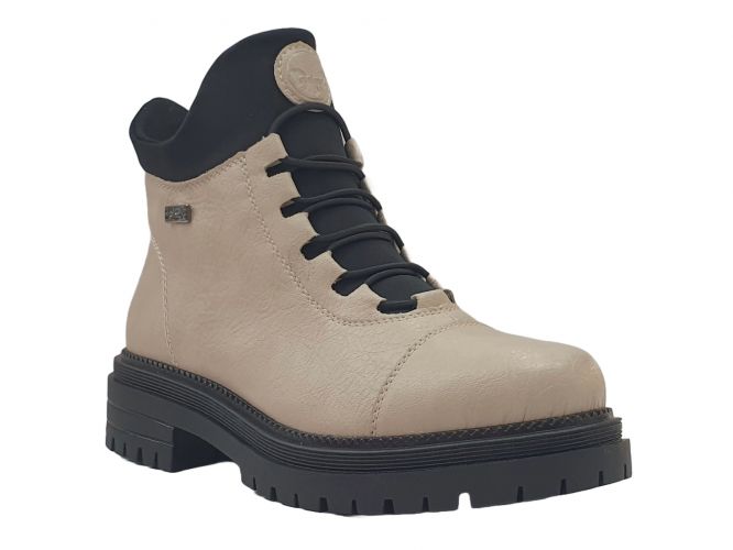 Rieker női bokacsizma beige