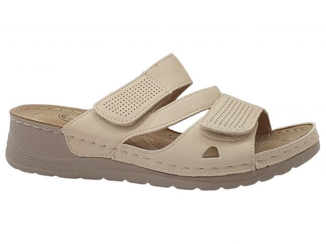 L.D. női papucs beige