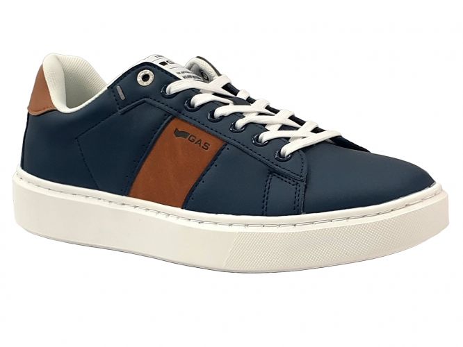 GAS férfi cipő navy/brown
