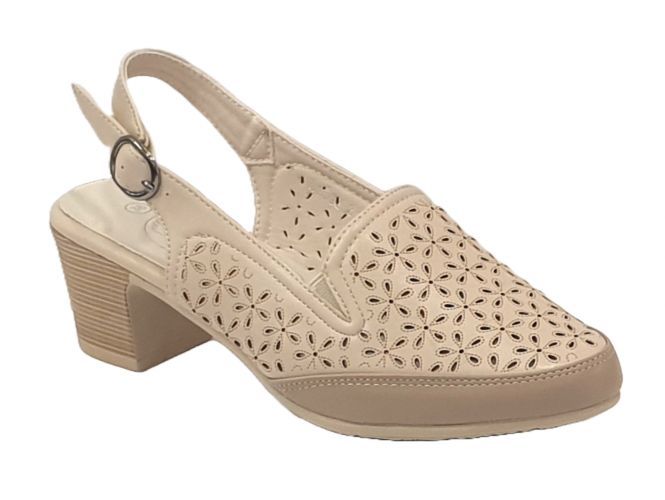 L.D. női cipő beige
