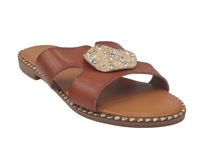 Bosido női papucs camel