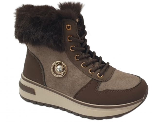 Bosido női bokacsizma brown