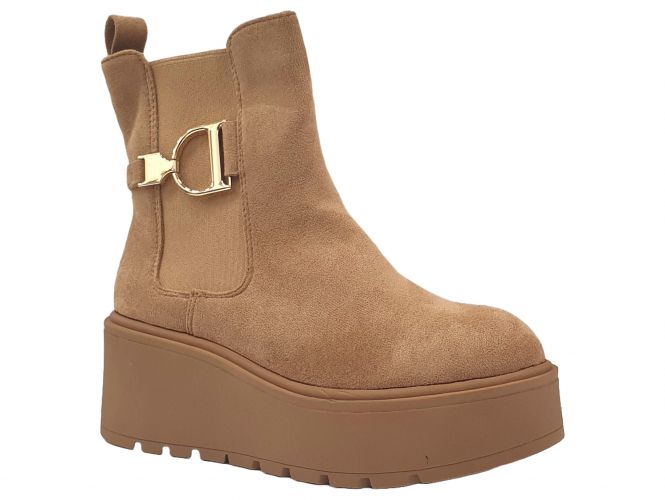 Bosido női bokacsizma camel