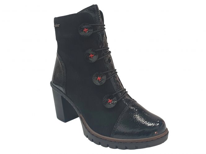 Rieker női bokacsizma black