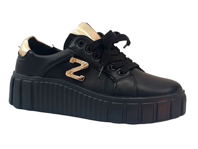 Weide női cipő black/gold