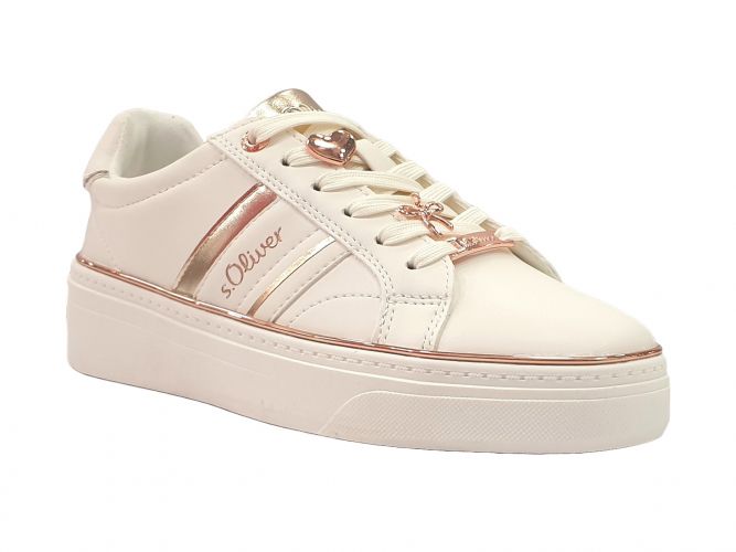 S.Oliver női cipő white/rose