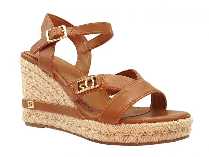 S.Oliver női szandál cognac