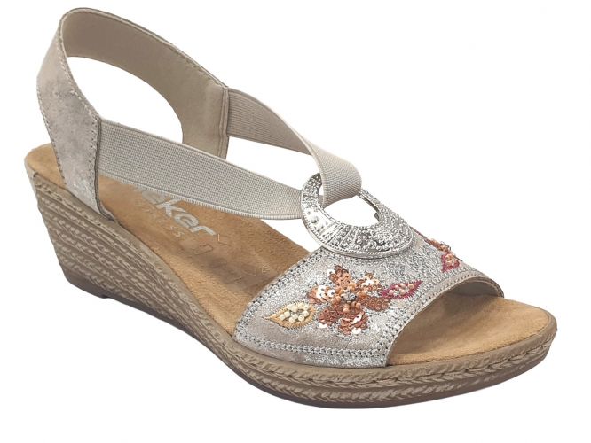 Rieker női szandál silver/platinum