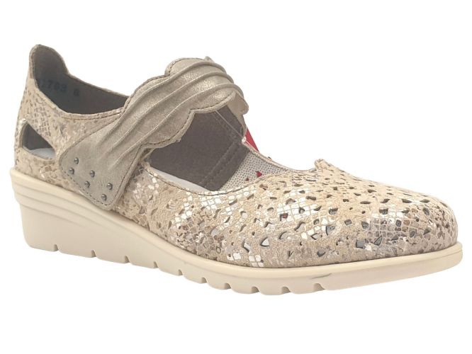 Rieker női cipő metallic