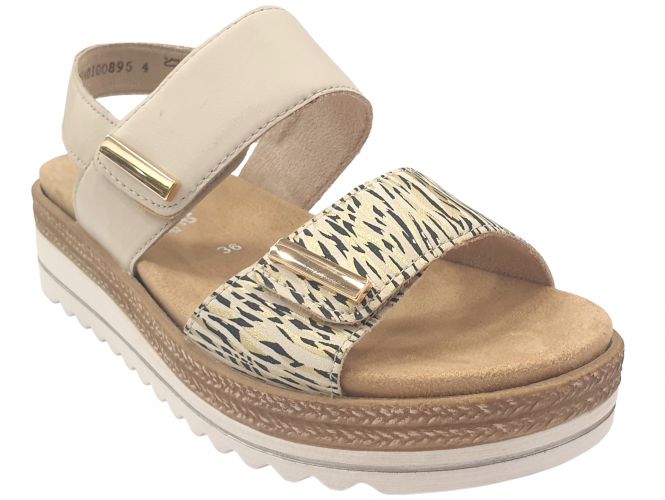 Remonte női szandál beige kombi