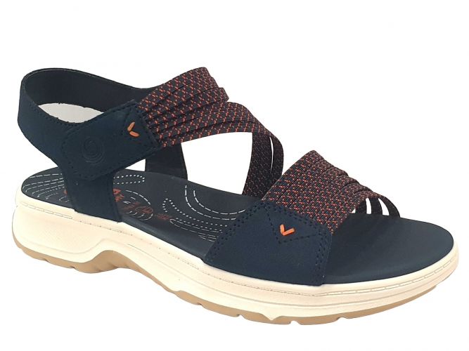 Jana női szandál navy/orange